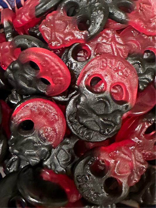 Mini Bubs Licorice & Raspberry Skull (GF & V)